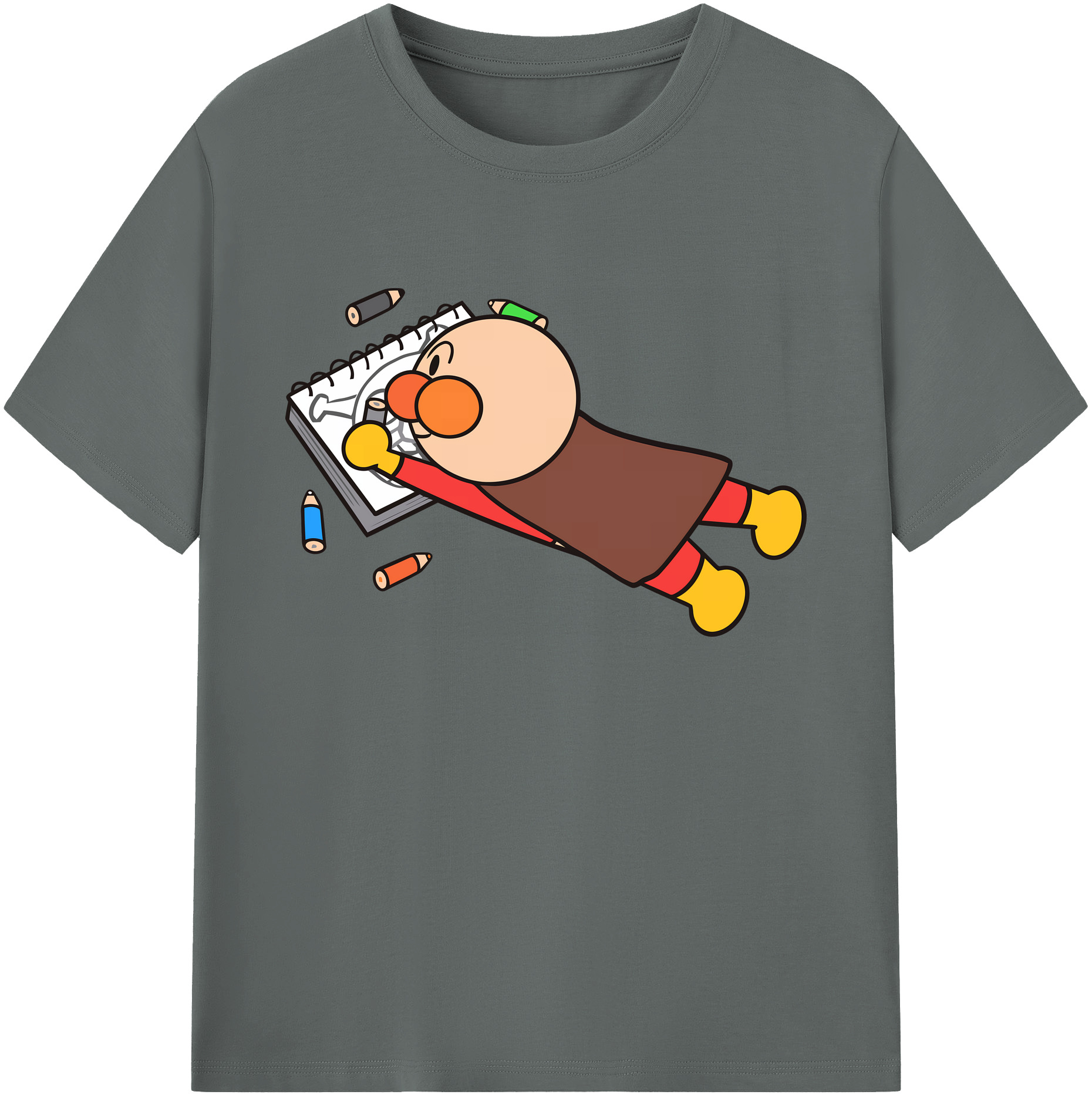 （画像用） アンパンマン Anpanman 綿100％ メンズ半袖Tシャツ｜肌触りやわらか＆通気性